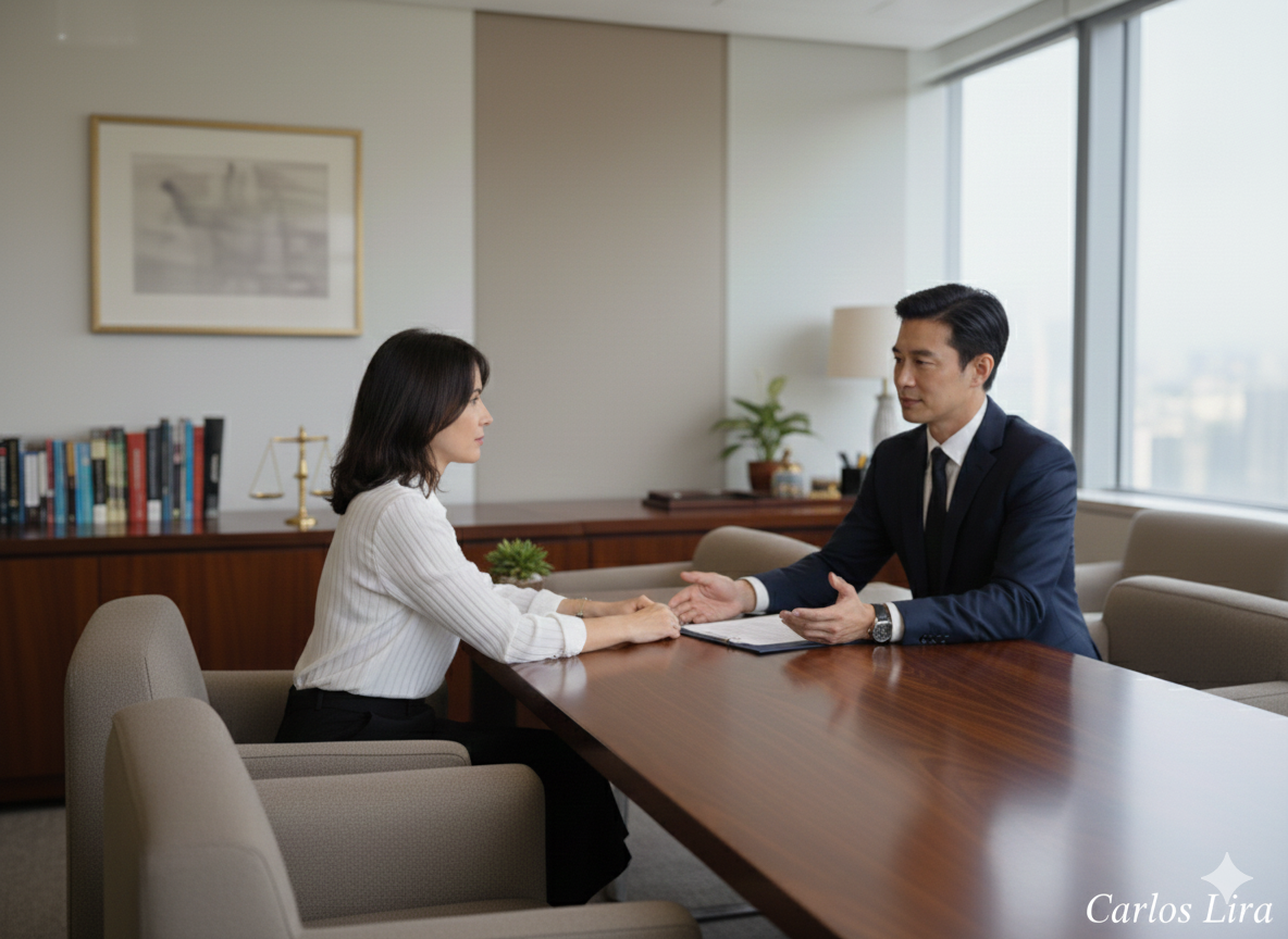 Advogado Carlos Lira em atendimento jurídico humanizado em divórcio consensual no Estado de São Paulo